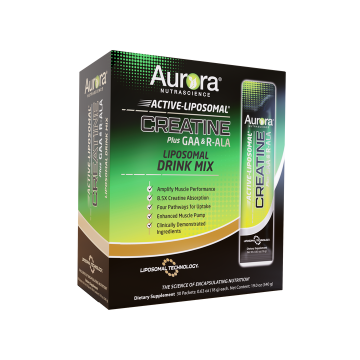 Aurora Nutrascience Active-Liposomal Creatine + GAA & R-ALA (30 pack)