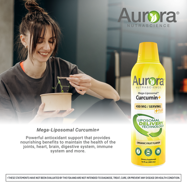 Aurora Nutrascience Mega-Liposomal Curcumin+ Vitamin C with CurcuVail™, 450 mg per serving