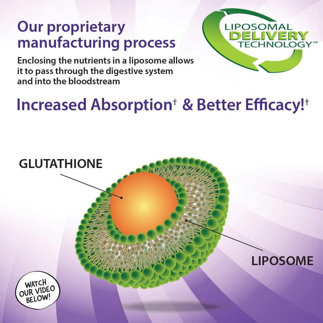 Aurora Nutrascience, Micro-Pack Liposomal Glutathione, 500 mg, 30 Single-Serve Liquid Packets, 0.34 fl oz (10 ml) Each