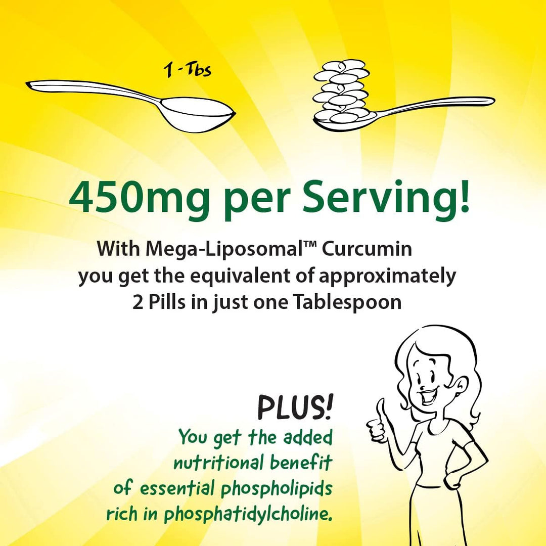 Aurora Nutrascience Mega-Liposomal Curcumin+ Vitamin C with CurcuVail™, 450 mg per serving