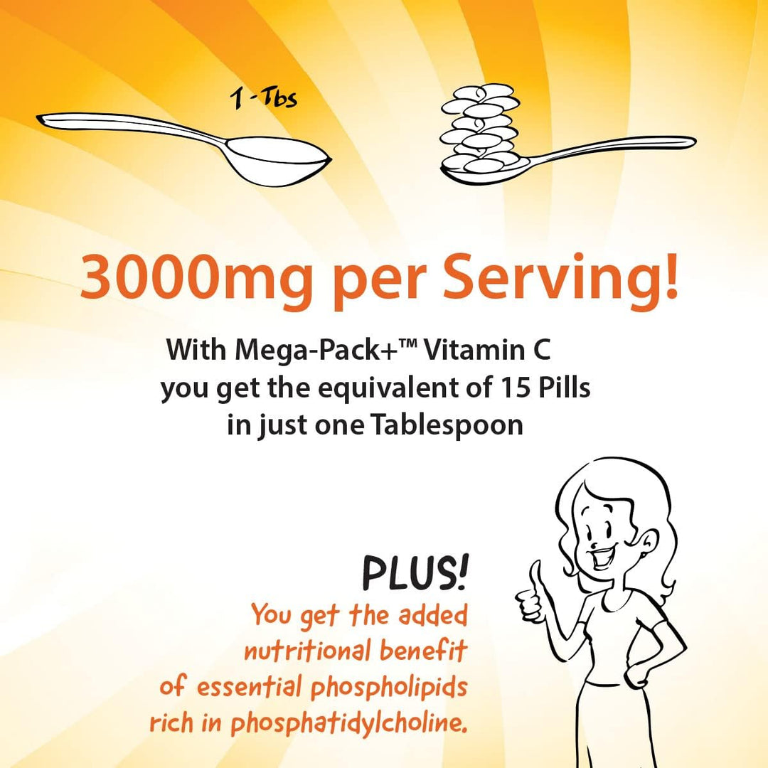 Aurora Nutrascience Mega-Pack+ Vitamin C, 3000mg per serving