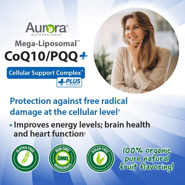 Aurora Nutrascience Mega-Liposomal CoQ10/PQQ+ Vitamin C
