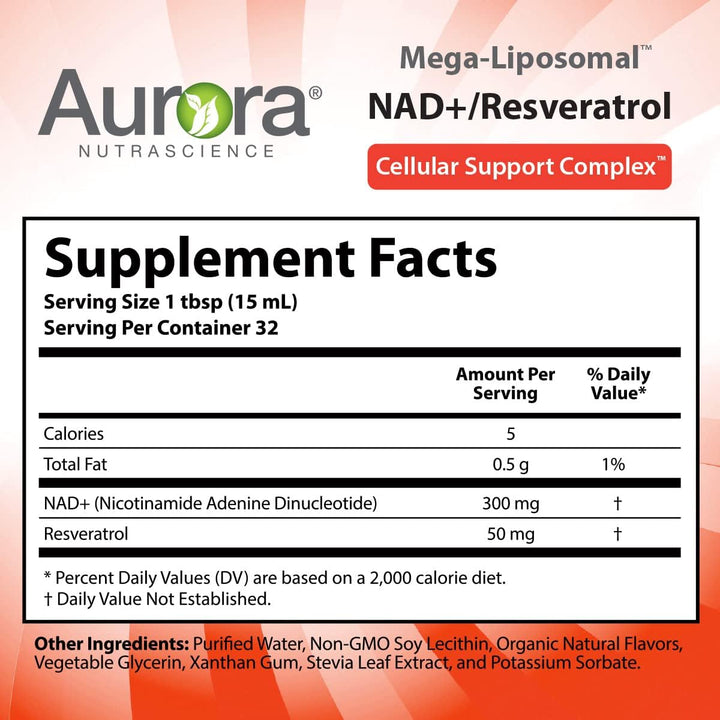 Aurora Nutrascience Mega-Liposomal NAD+/Resveratrol