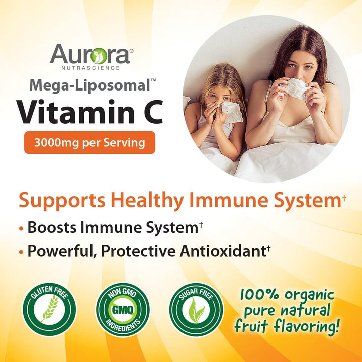 Aurora Nutrascience Mega-Liposomal Vitamin C, 3000mg per serving