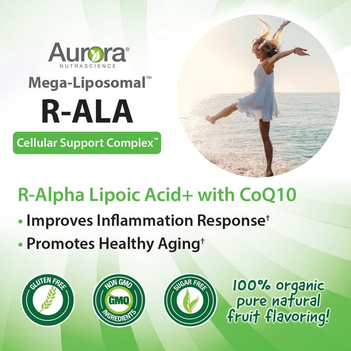 Aurora Nutrascience Mega-Liposomal R-Alpha Lipoic Acid with CoQ10