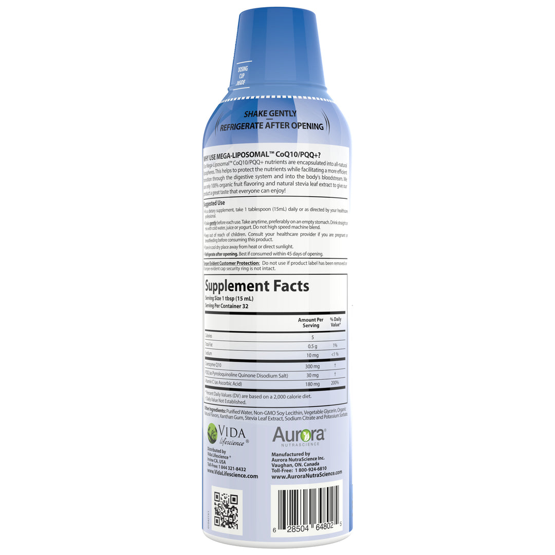 Aurora Nutrascience Mega-Liposomal CoQ10/PQQ+ Vitamin C