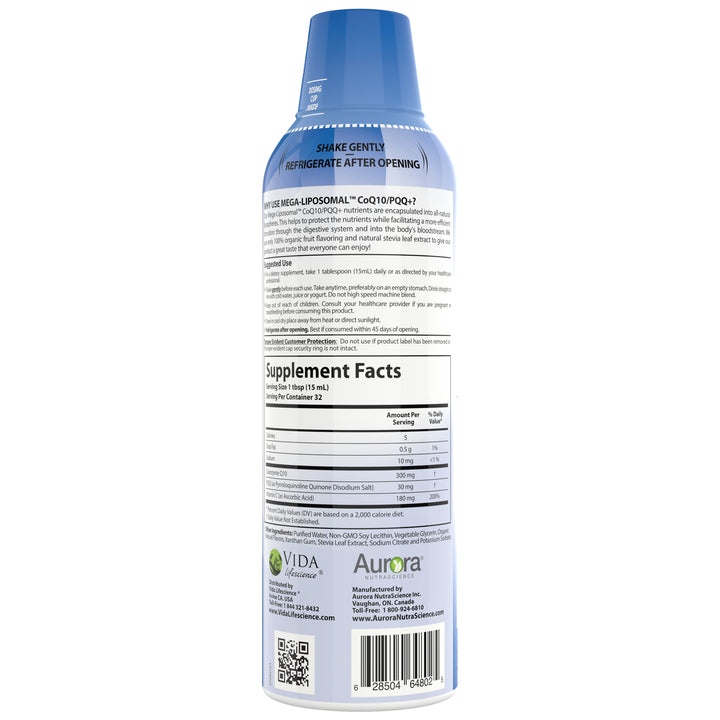 Aurora Nutrascience Mega-Liposomal CoQ10/PQQ+ Vitamin C
