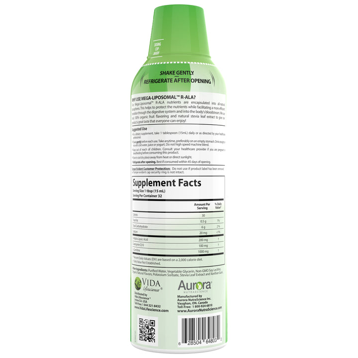 Aurora Nutrascience Mega-Liposomal R-Alpha Lipoic Acid with CoQ10