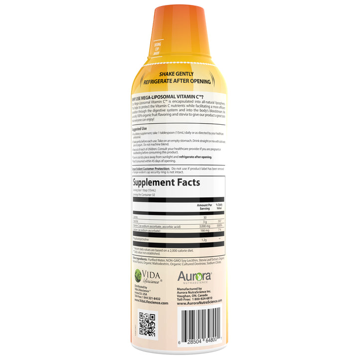 Aurora Nutrascience Mega-Liposomal Vitamin C, 3000mg per serving